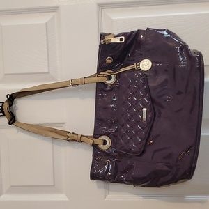 Purple Grace Adele purse with removable matching clutch